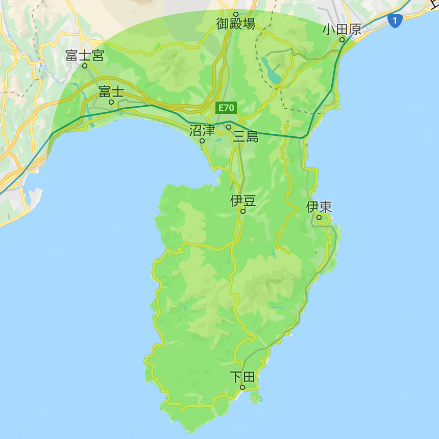 出張エリア